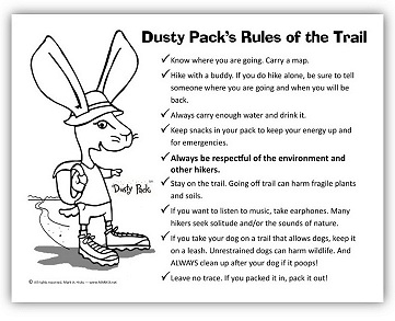 Dusty Pack (tm) hiking pages